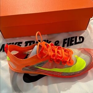 Nike Men's Sneakers - Orange and Neon Yellow